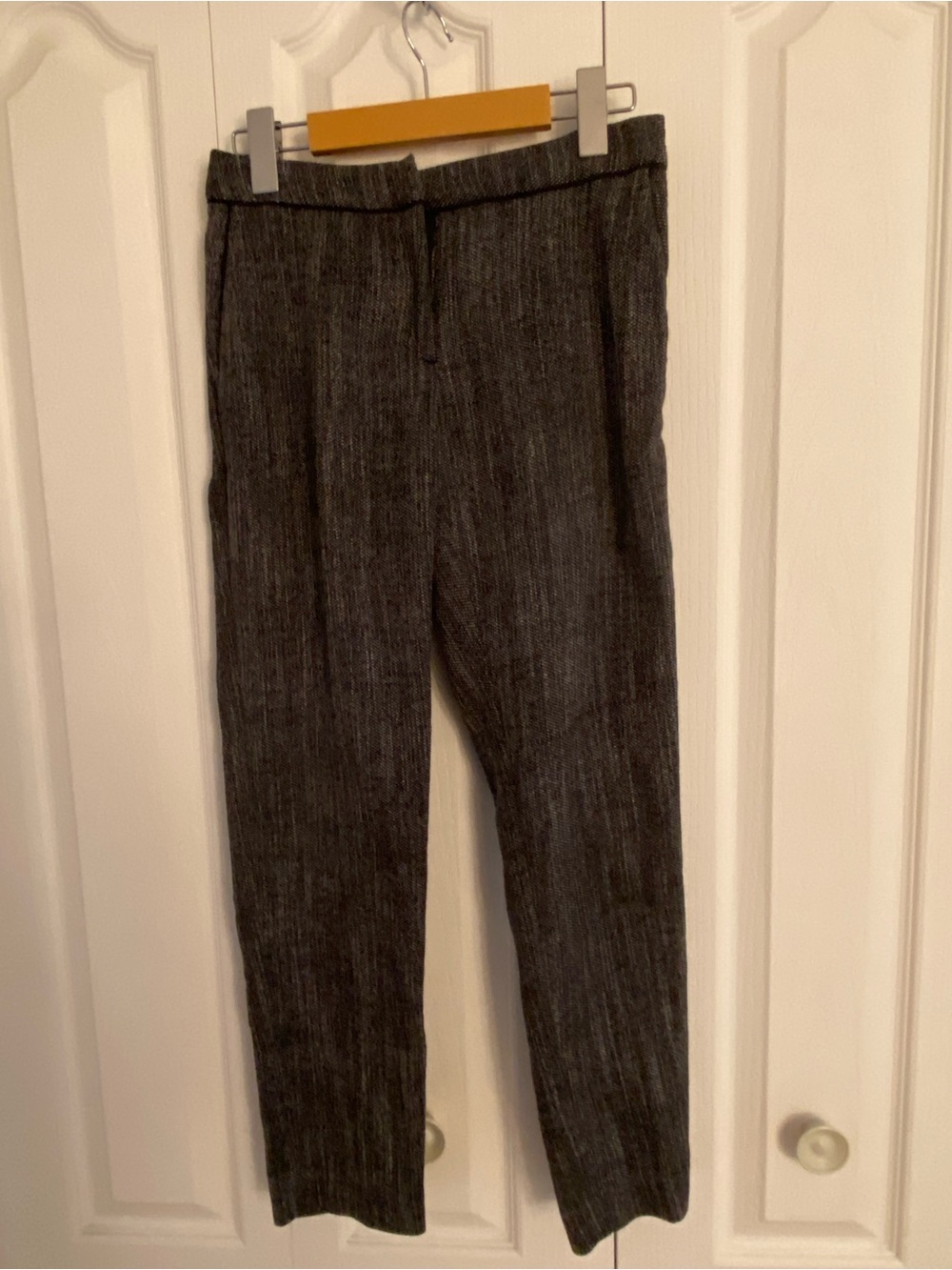 H&M Women's Dark Gray Pinstripe Dress Pants
